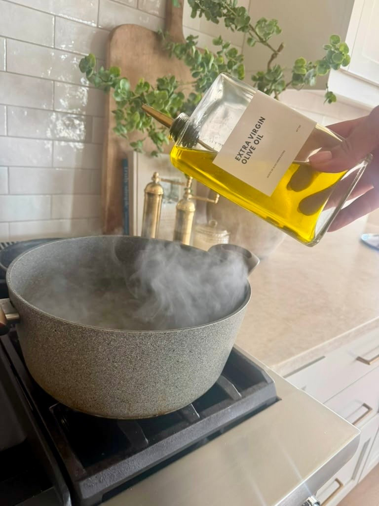 I’ve been slowly upgrading the everyday pieces I use most in the kitchen, and this cookware set has been one of my favorite finds. It has that elevated stone look, cooks beautifully, and still feels practical for daily meals.

I also linked the olive oil bottle and a few of the kitchen details I use to make our counters feel more styled and functional. Simple pieces that make the kitchen feel warm, clean, and lived in.
@Wayfair 
@Cottage and Key
@Target 
@Amazon

#LTKU #LTKHome #LTKSaleAlert