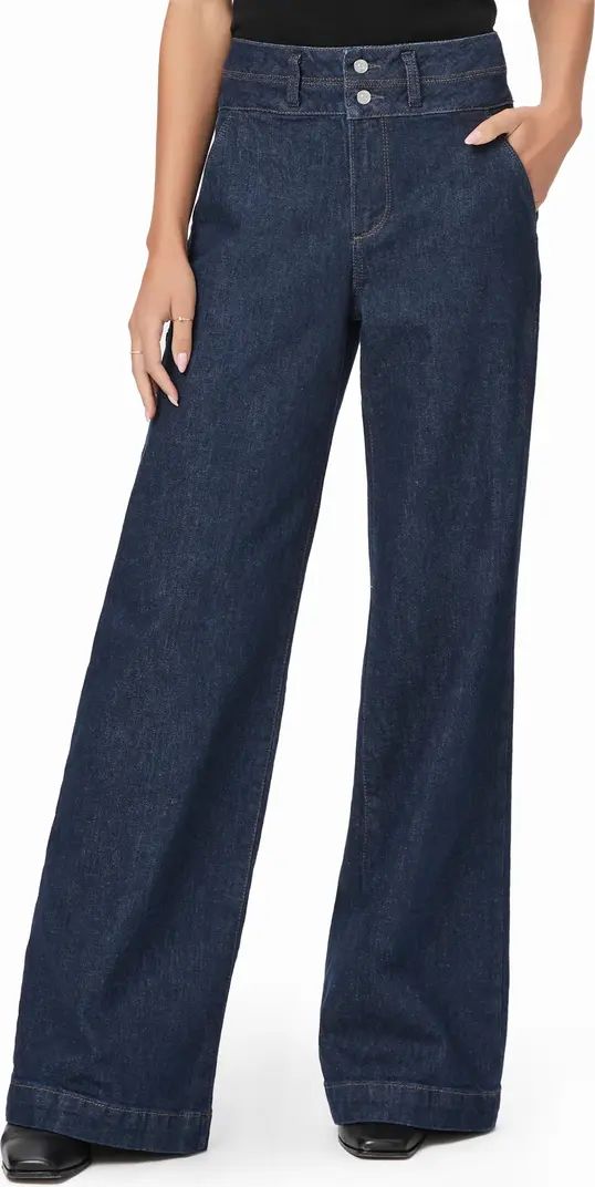 Harper Double Button High Waist Super Wide Leg Jeans | Nordstrom