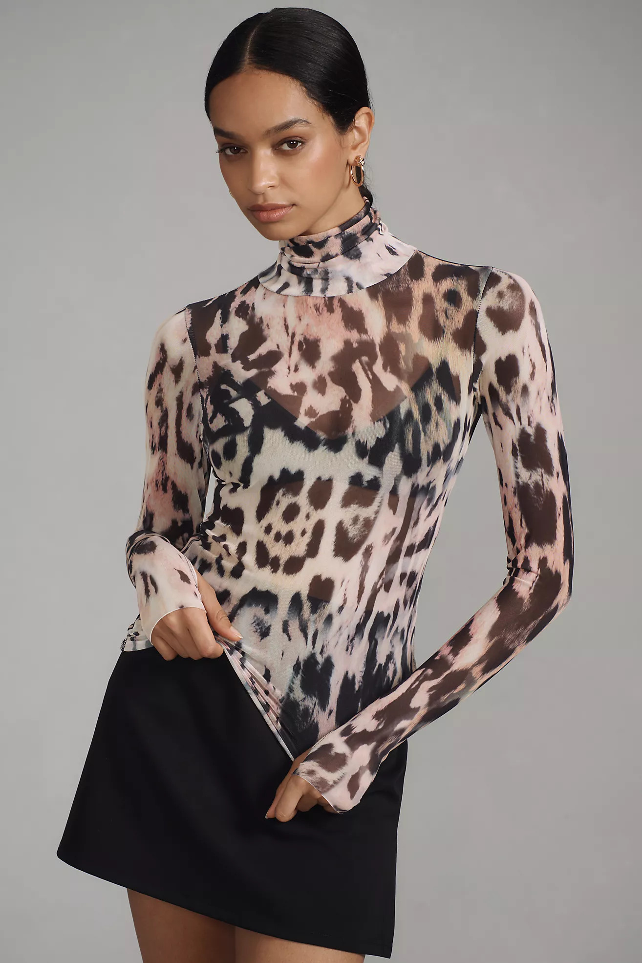 AFRM Zadie Power Mesh Long-Sleeve Top | Anthropologie (US)