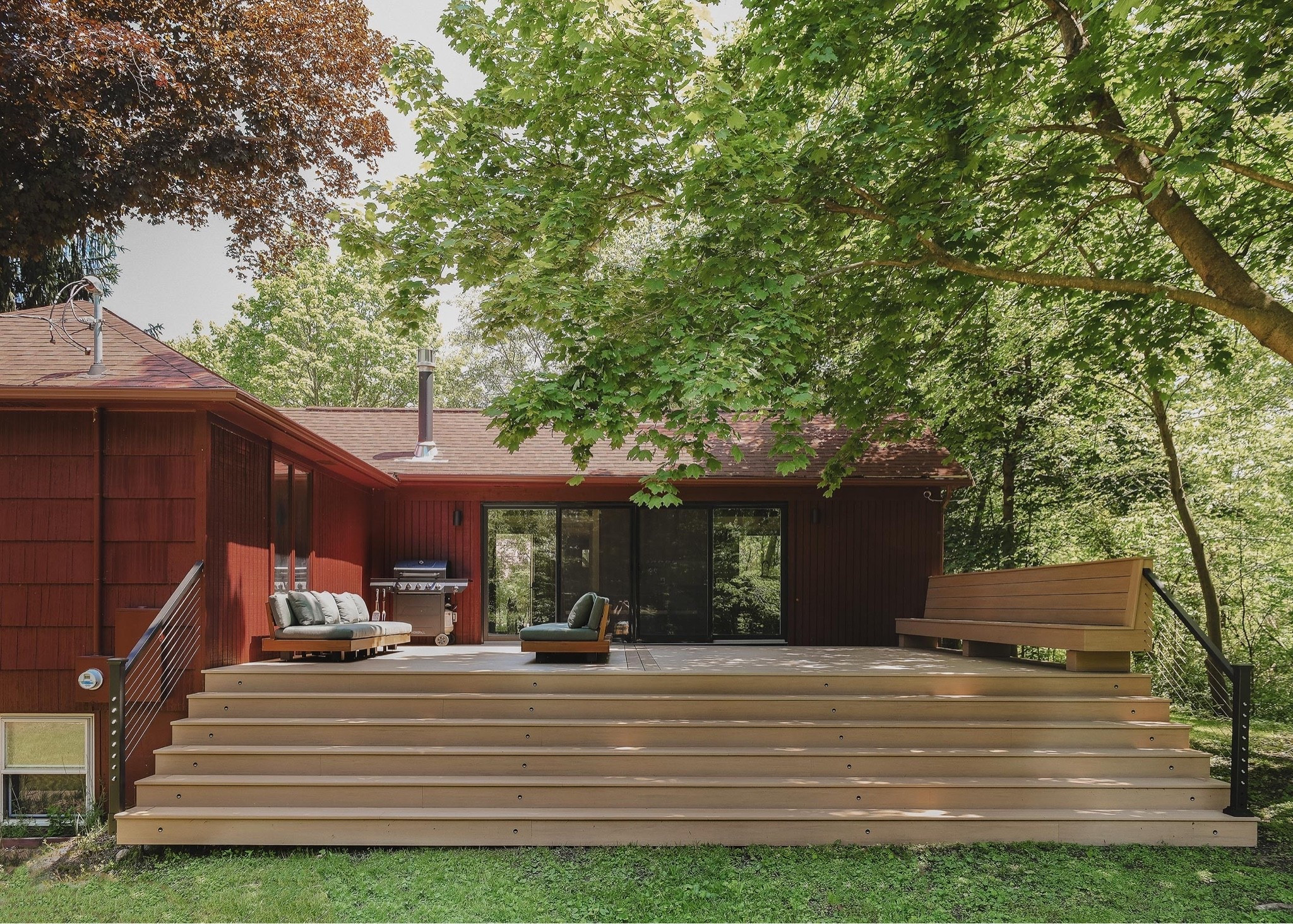 Our Red House back deck is coming along!

#LTKHome
