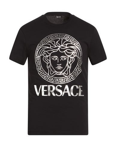 Versace Man T-shirt Black Size M Cotton | YOOX (US)