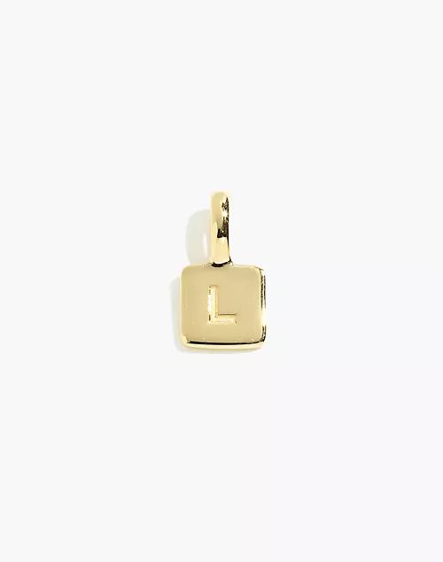 Delicate Collection Demi-Fine 14k Plated Initial Charm | Madewell