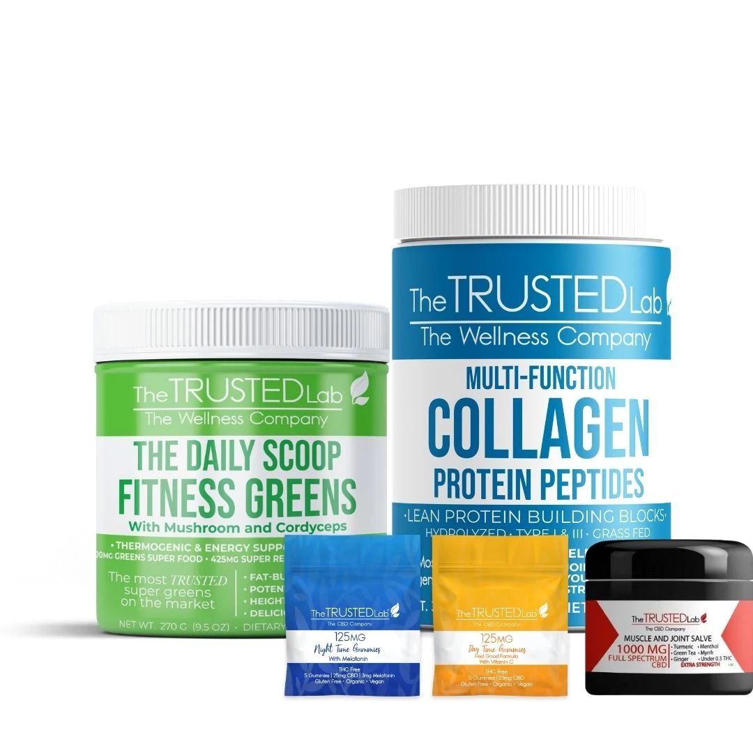 "The Athlete Set" Fitness Greens, Collagen and CBD Set - The Trusted Lab | The Trusted Lab