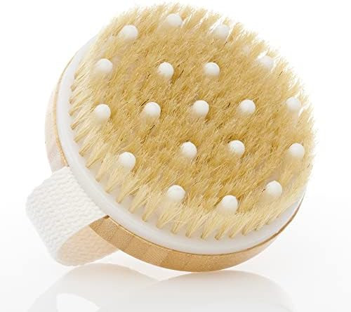 CSM Dry Body Brush For Beautiful Skin - Solid Wood Frame & Boar Hair Exfoliating Brush To Exfolia... | Amazon (US)