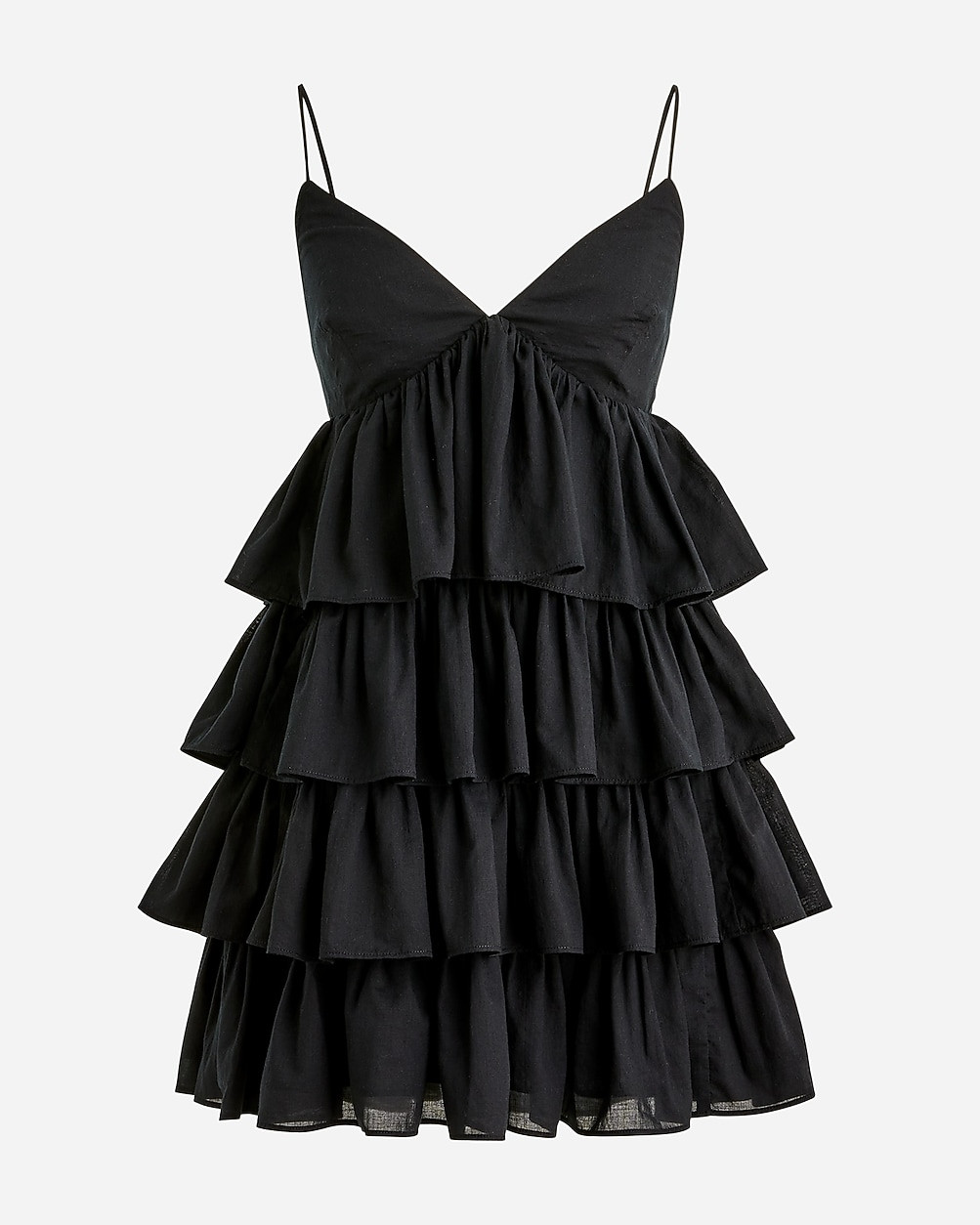 Ruffle-tier mini dress in cotton voile | J. Crew US