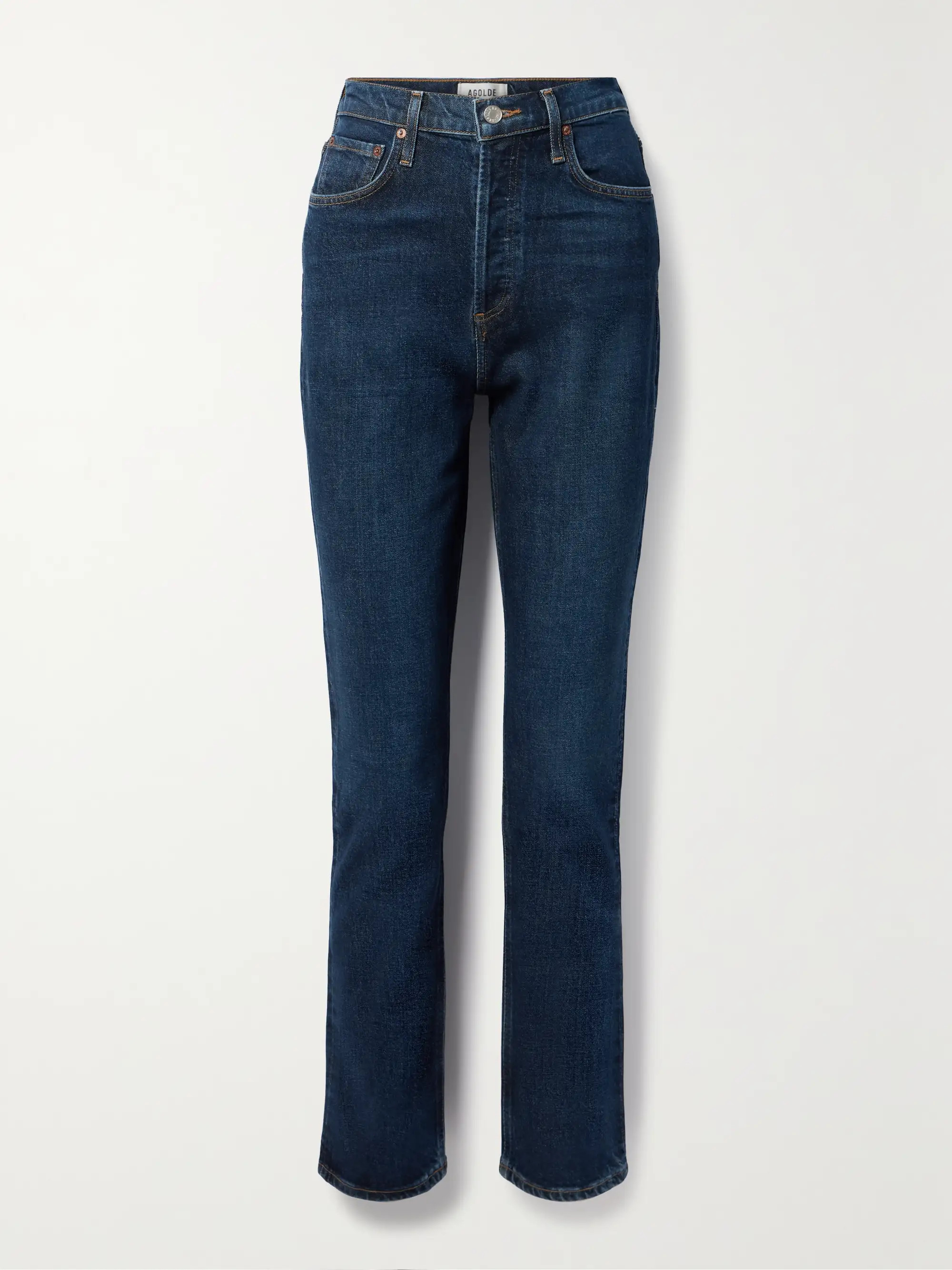 + NET SUSTAIN Freya high-rise slim-leg organic jeans | NET-A-PORTER (US)