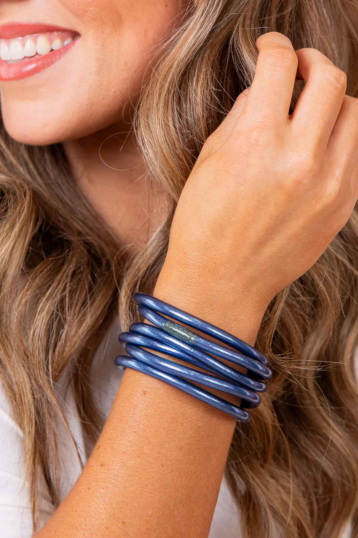 BudhaGirl Bangles - Marine (Set of 6) | The Willow Tree