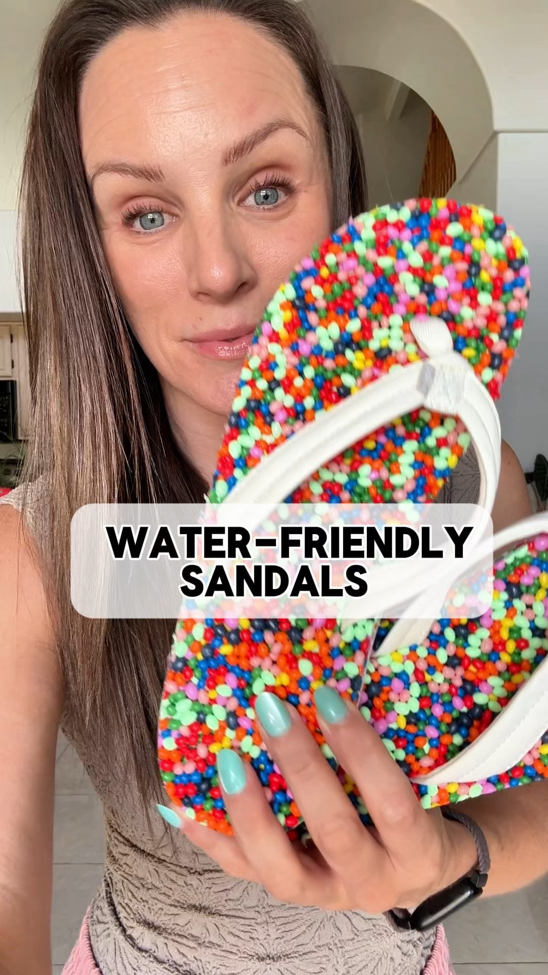 Between the squishy BubbleCUSH beads and the water-friendly design, these are such a fun summer find. I already know they'll be by my pool all season long.
#sanukfootwear #sandals #watersandals #bubblecush

#LTKOver40 #LTKgrwm