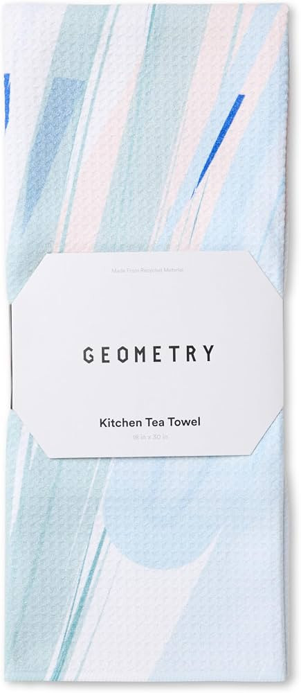 GEOMETRY Kitchen Tea Towels - Quick Dry Microfiber Dish Towels for Kitchen Create, 18" x 30" 1 Pa... | Amazon (US)
