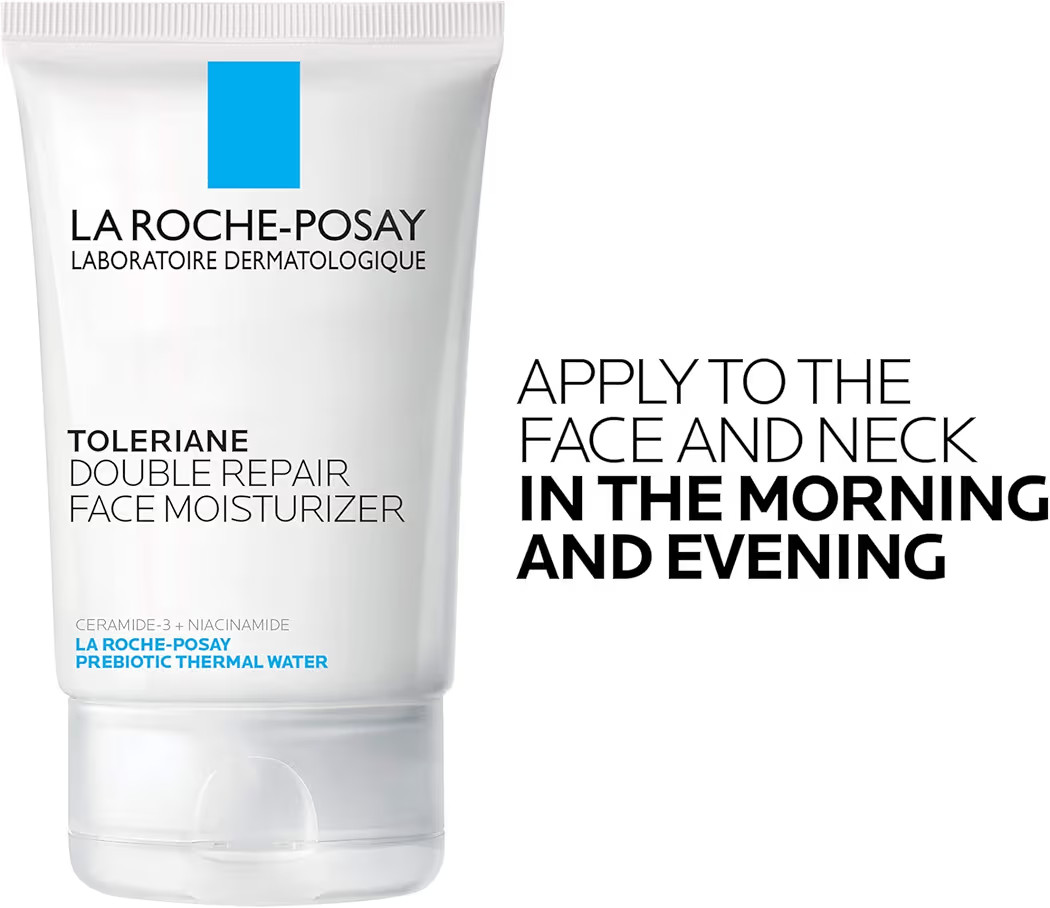 La Roche-Posay Toleriane Double Repair Face Moisturizer, Daily Moisturizer Face Cream with Ceramide & Niacinamide for All Skin Types, Immediate Comfort & Long Lasting Hydration, Fragrance Free | Amazon (US)