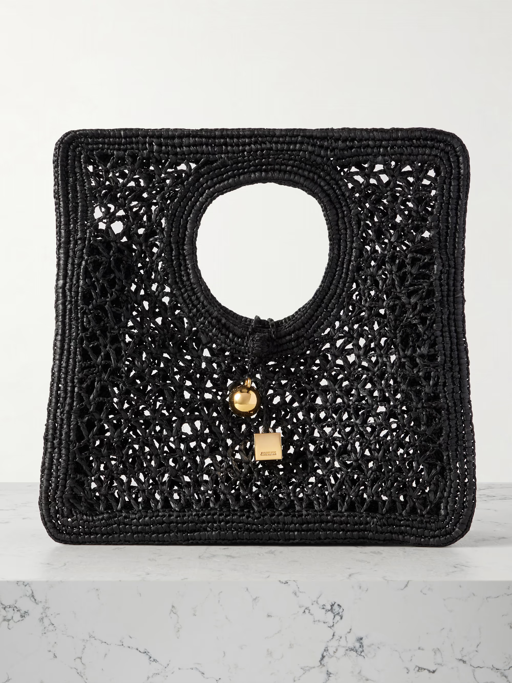 Carre Spiaggia embellished braided raffia tote | NET-A-PORTER (US)
