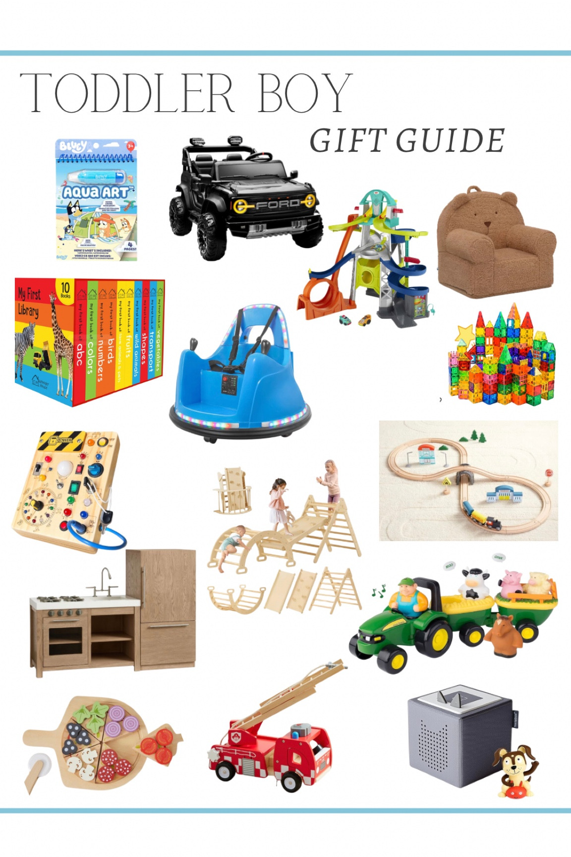 Here’s my toddler boy gift guide! Nate already loves some of these, and we got him a few more for Christmas. Toddler gift guide, toddler boy gifts, toddler gift ideas, boy gift ideas, 2 year old gift ideas, 3 year old gift ideas, gifts for him  

#LTKGiftGuide #LTKKids #LTKHoliday