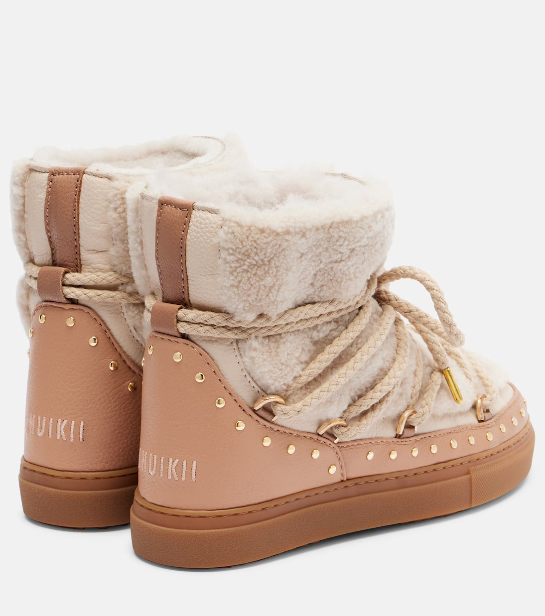 Curly Rock shearling and leather snow boots | Mytheresa (US/CA)