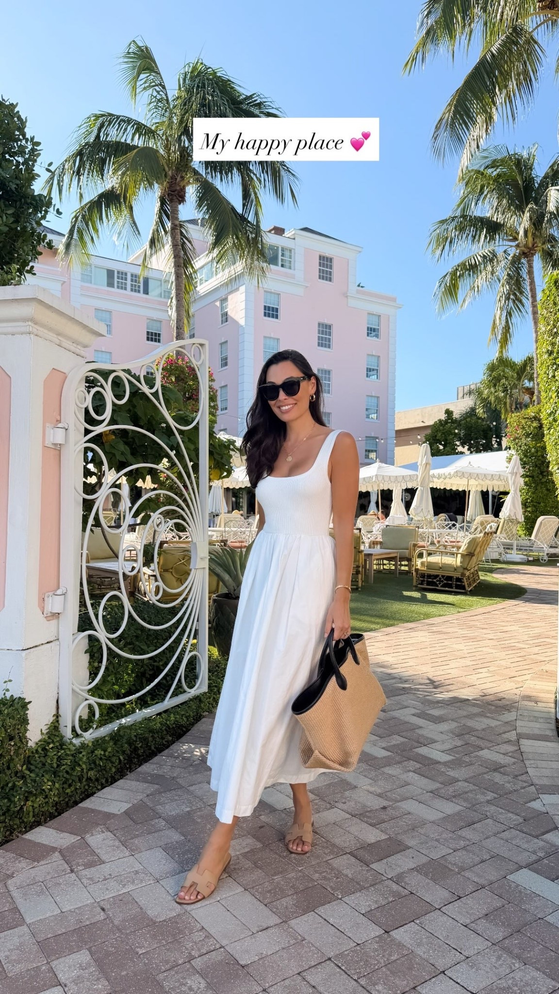 My happy place 💕 dress is an oldie from Line and Dot but similar below. White dress, Khaite tote, The Colony Palm Beach.

#LTKootd #LTKSeasonal #LTKTravel