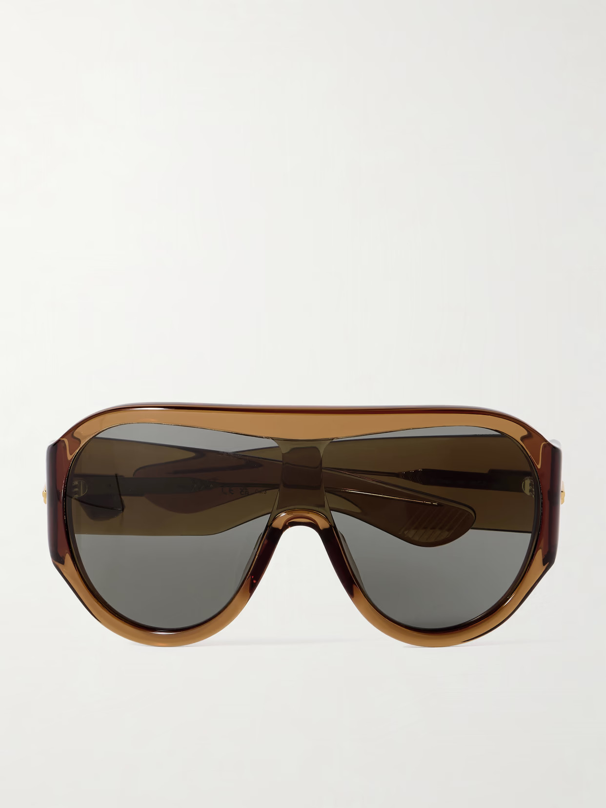 BOTTEGA VENETA EYEWEAR - Aviator-style Acetate Sunglasses - Brown | NET-A-PORTER (US)