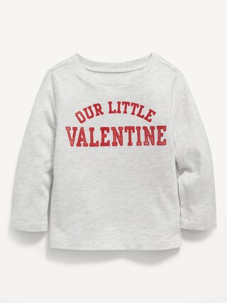 Unisex Long-Sleeve "Our Little Valentine" T-Shirt for Toddler | Old Navy (US)