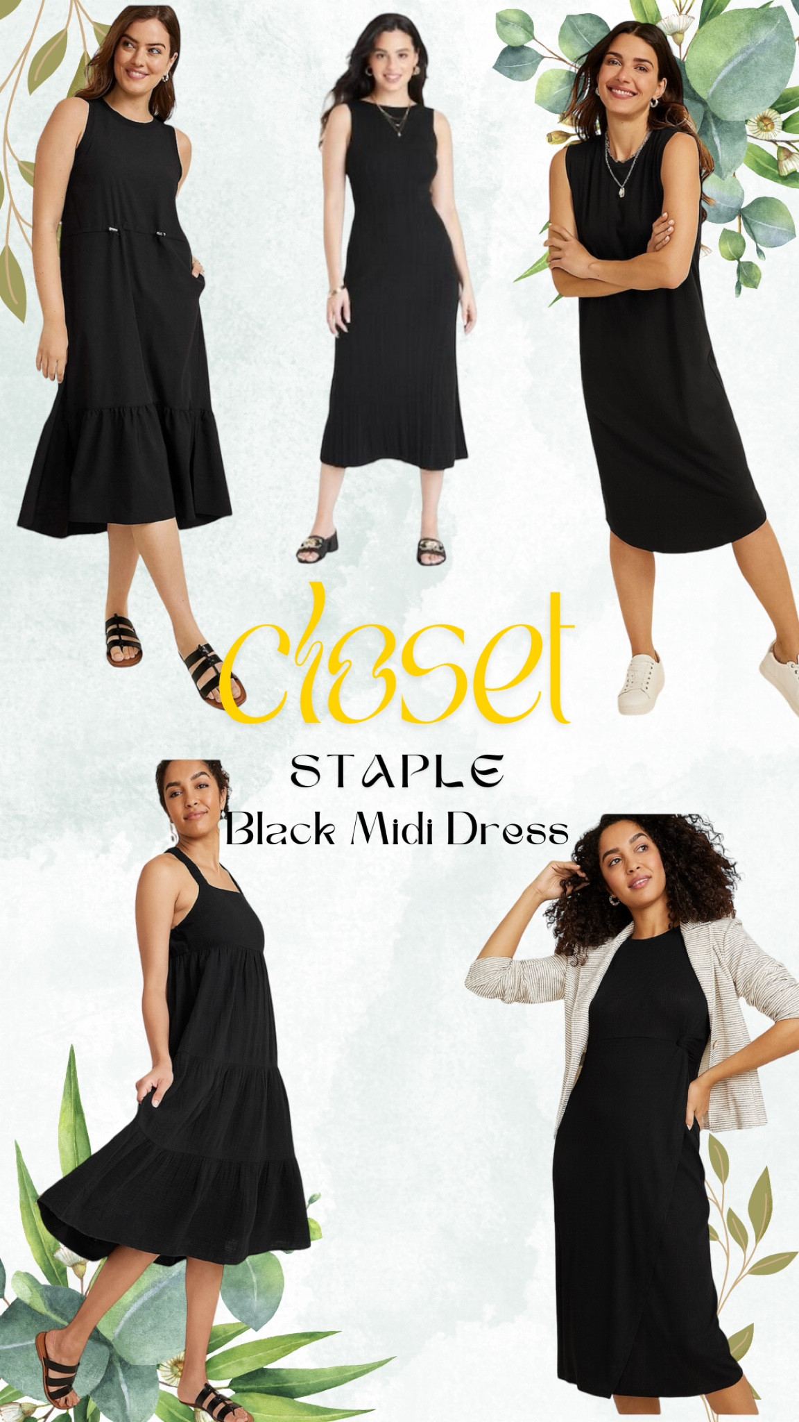 Black Midi Dress
Closet Staple 

#LTKBacktoSchool #LTKSaleAlert #LTKSeasonal