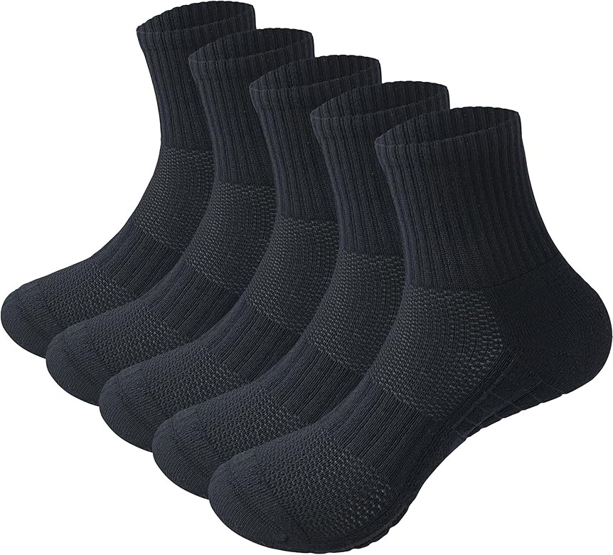 MAGIARTE Unisex Cushioned Athletic Mini Crew Cotton Socks Running Hiking Multi Sports Socks for M... | Amazon (US)