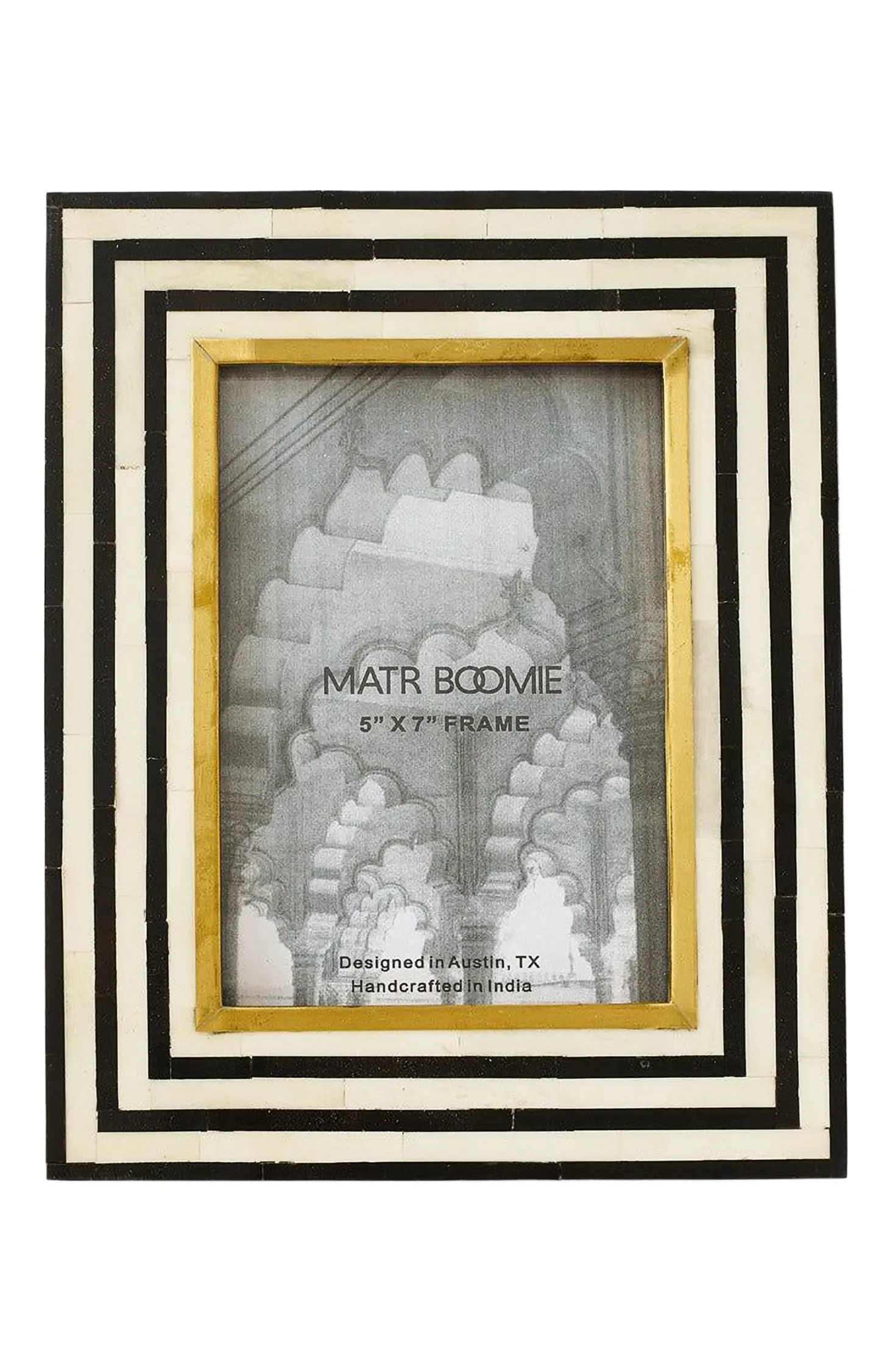 Rajiva Black & Cream Picture Frame - Hand Carved Bone | Nordstrom | Nordstrom