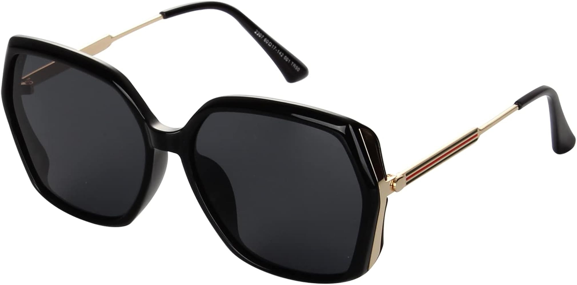 ZENODDLY Trendy Polarized Sunglasses for Women Retro Large Frame Sunglasses UV 400 Protection | Amazon (US)