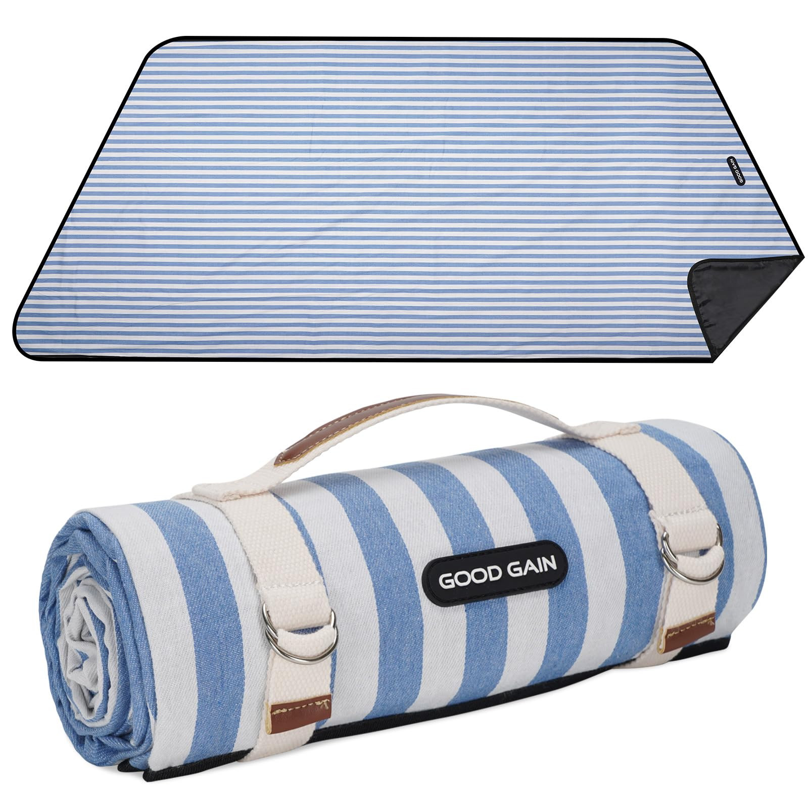 Picnic Outdoor Blankets Waterproof Extra Large - Beach Mat Sand Free Foldable with Carry Strap | ... | Amazon (US)