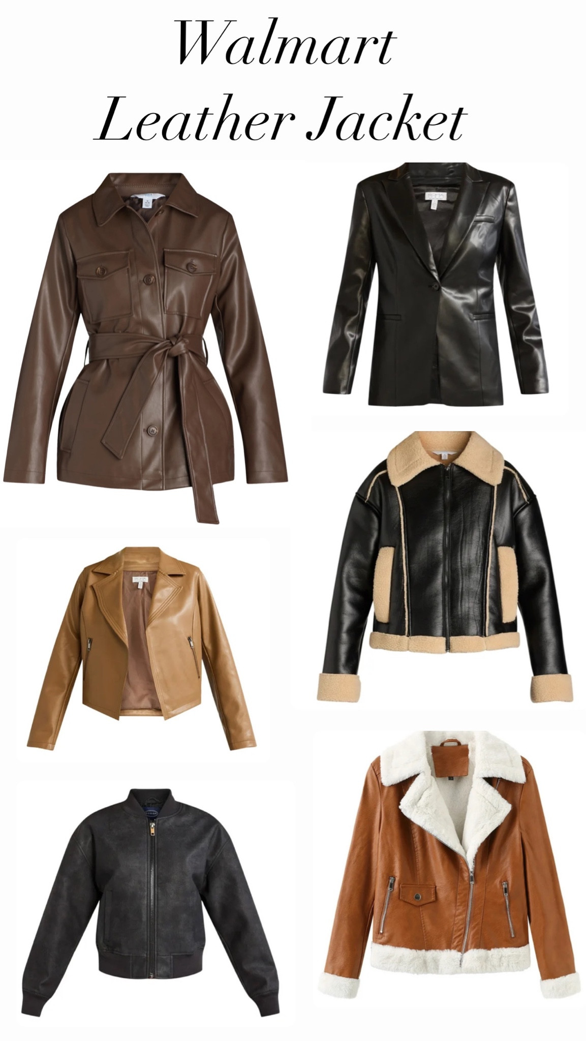 Leather jacket for fall from Walmart 

#LTKSaleAlert #LTKHoliday #LTKSeasonal