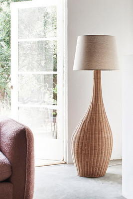 Natural Rattan Floor Lamp | Anthropologie (US)