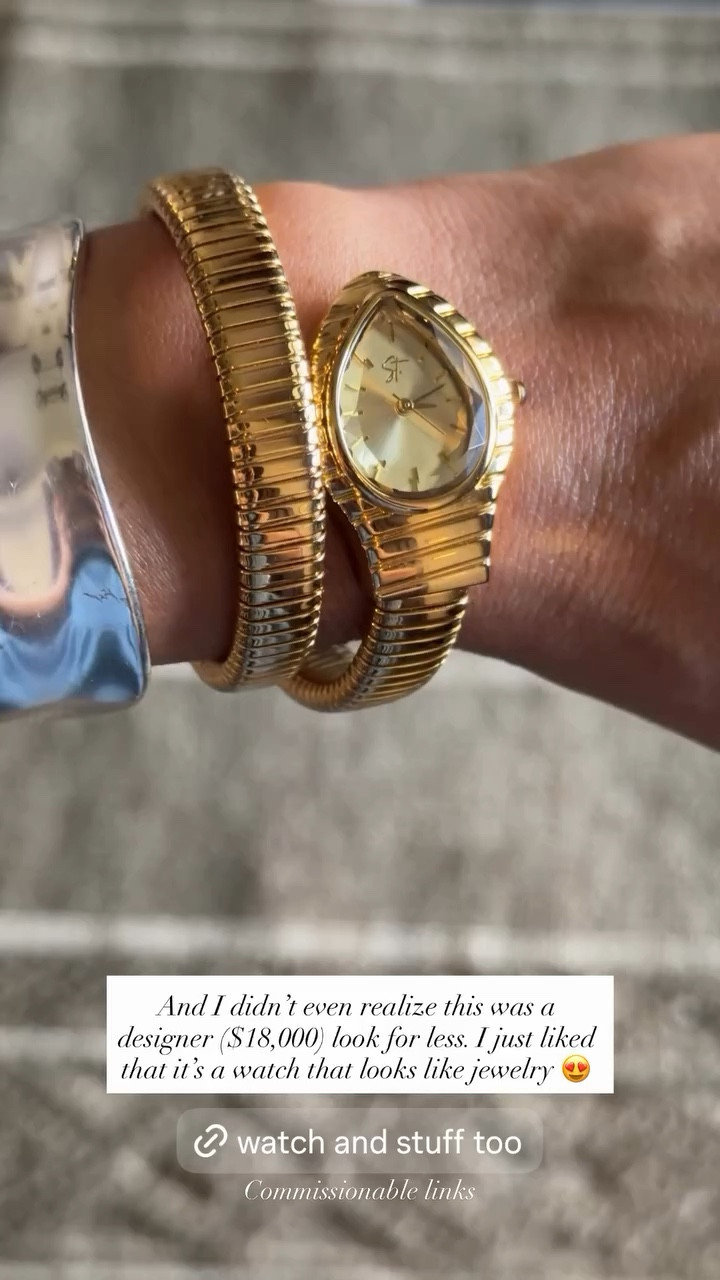 I didn't even realize this was a designer ($18,000) look for less. I just liked that it's a watch that looks like jewelry😍





#LTKootd #LTKSaleAlert
