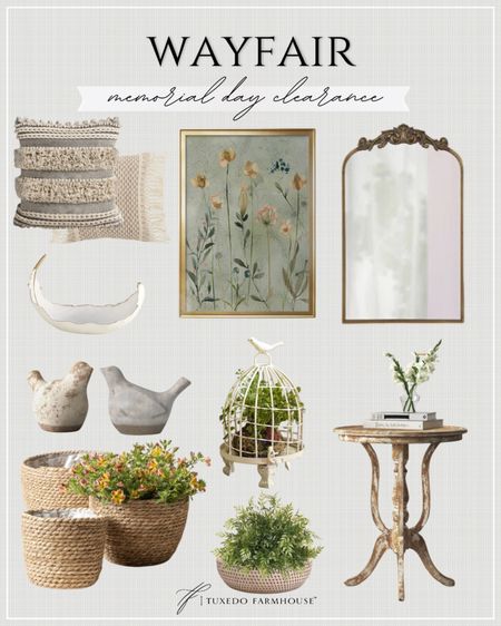 Wayfair - Memorial Day Clearance

Don’t miss out on these deals from Wayfair!  

Seasonal, home decor, spring, summer, wall art, mirrors, end tables, pillows, baskets, botanicals

#LTKHome #LTKSeasonal
