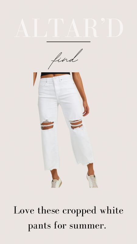 Cute white cropped pants  

#LTKmidsize #LTKfindsunder100 #LTKstyletip