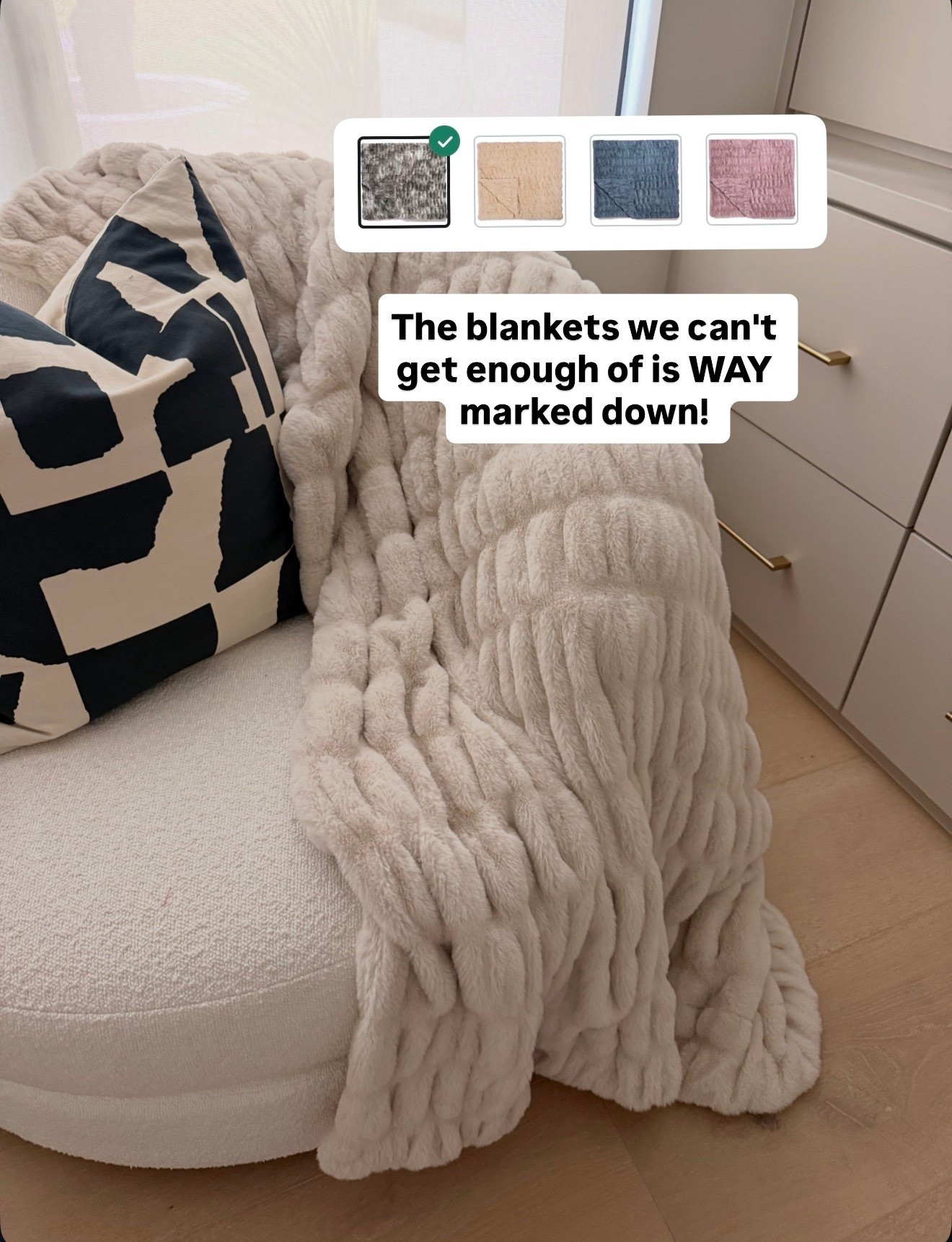 Lola blankets included in nsale!! We have a few colors including the smoky skies color that's also included!! The huckleberry is what I have in my girls' rooms too!

#LTKSaleAlert
