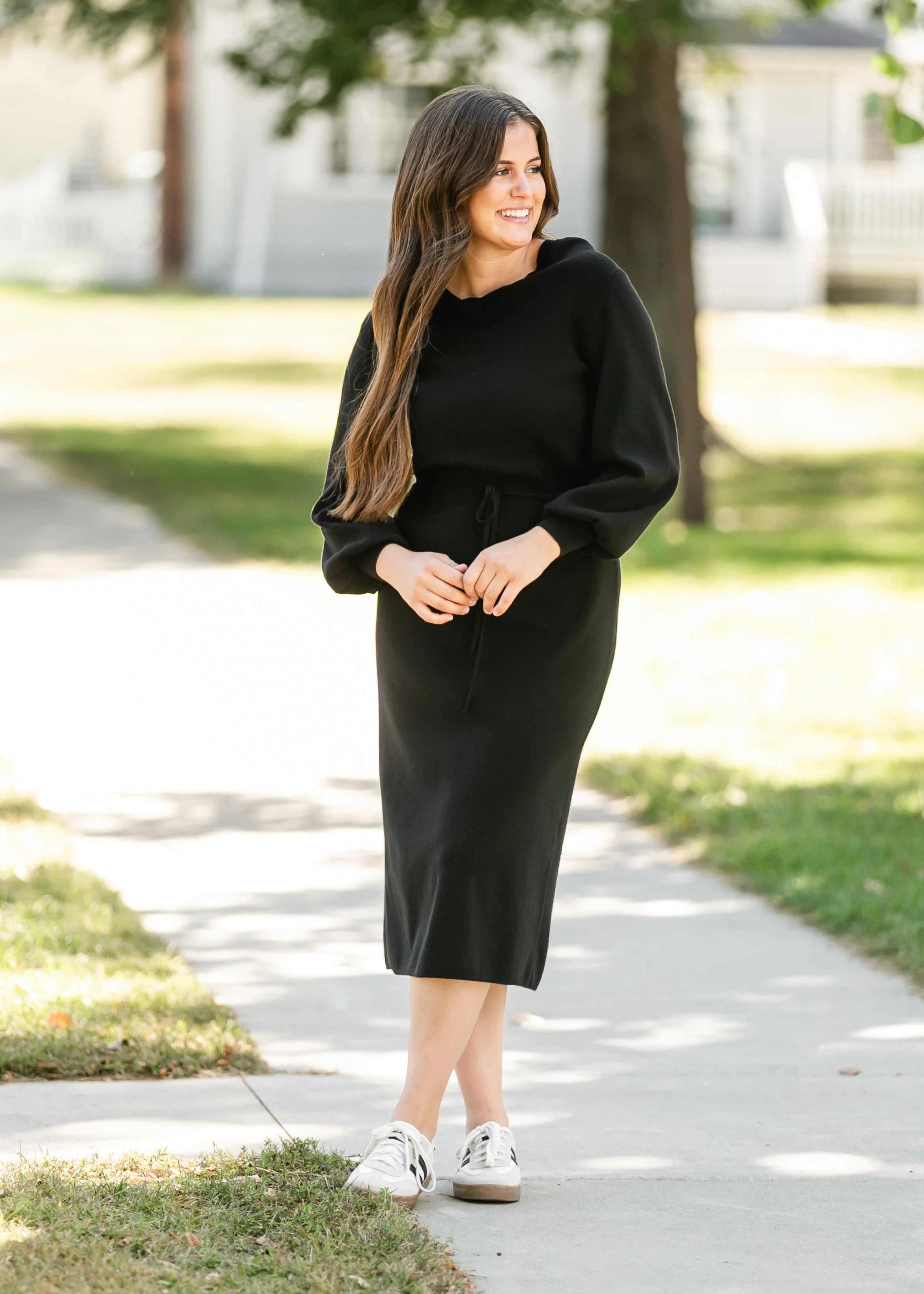 Wren Long Sleeve V-Neck Sweater Dress | Inherit Clothing Co.