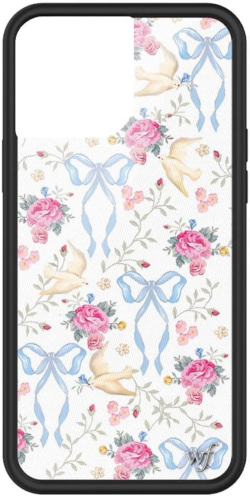 Wildflower Cases - Lovey Dovey Case, Compatible with Apple iPhone 13 Pro Max | Pink, White, Flora... | Amazon (US)