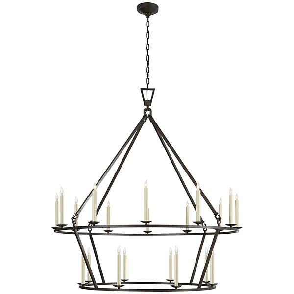 Darlana Extra-Large Two-Tiered Ring Chandelier | Lumens
