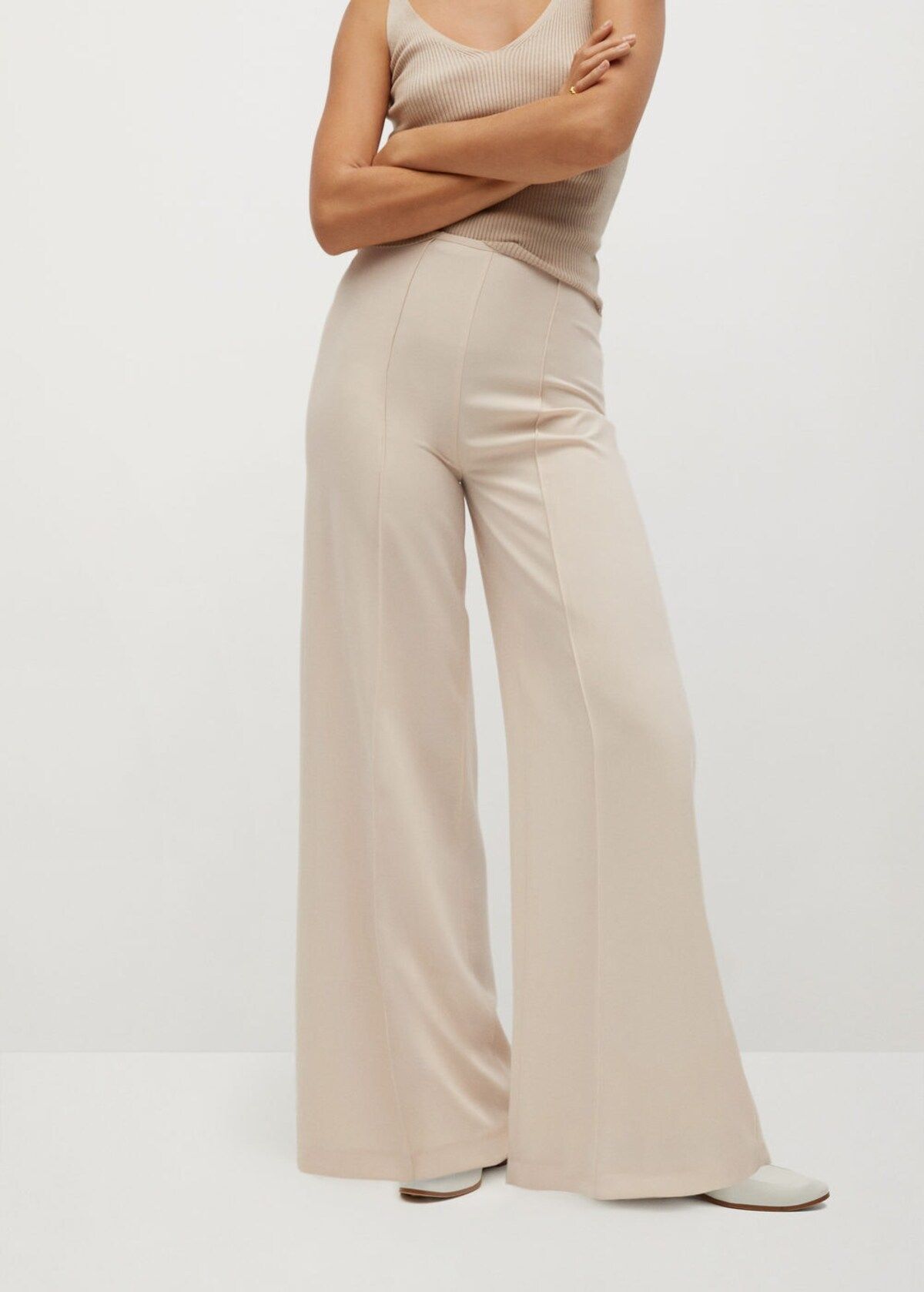 MANGO Hose 'Justoc-I' in creme | ABOUT YOU (DE)