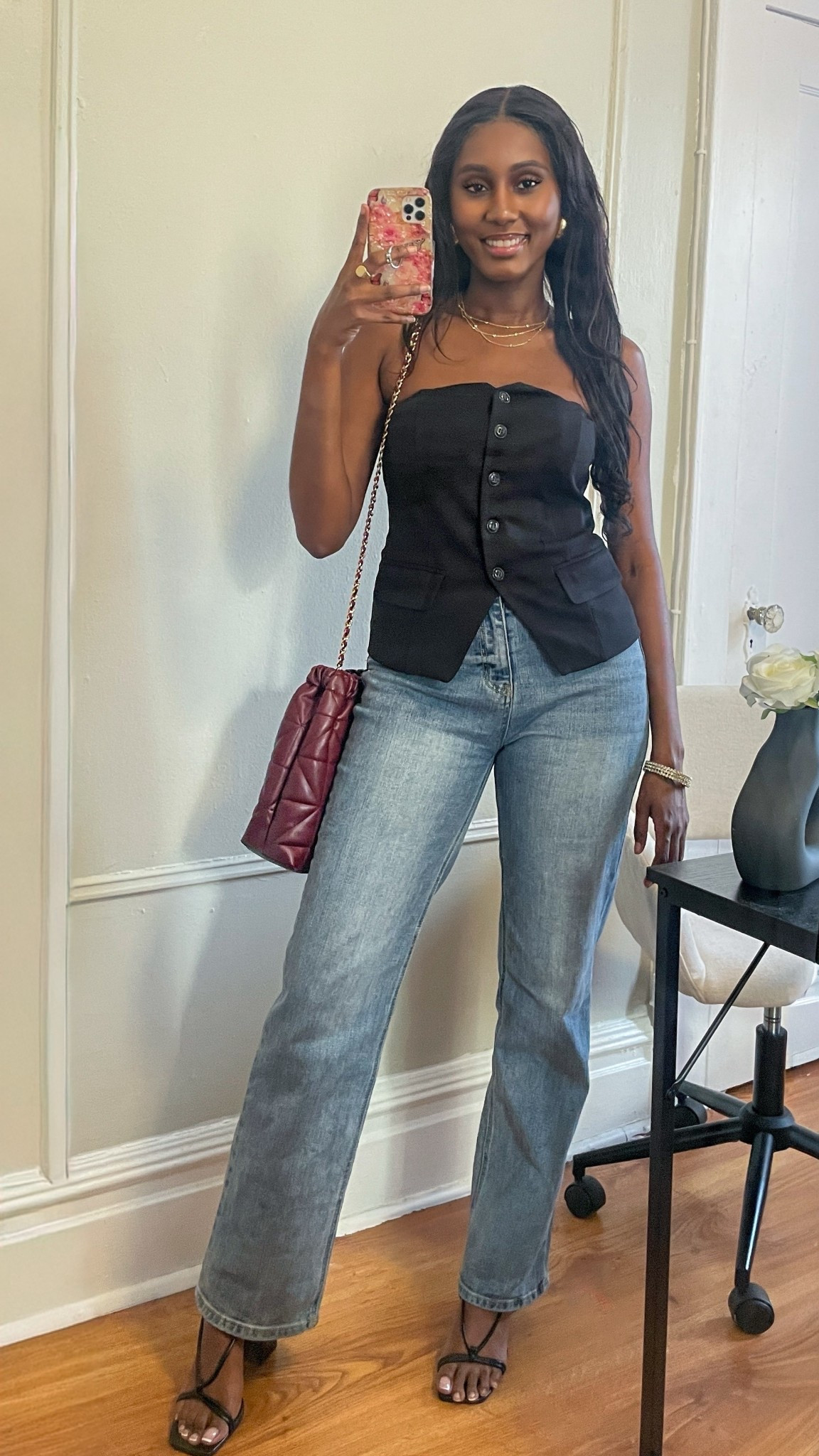 Slowly incorporating darker hues to my wardrobe for fall 🍂😌

-
Casual outfit, Target finds, Target style, ootd, outfit inspo, style inspo, fall fashion, straight jeans, mom jeans, fall finds, #ltkstyle #fallstyle #fallfashion #burgundy #targetfinds #targetstyle #crossbodybag #straightjeans

#LTKStyleTip #LTKItBag #LTKShoeCrush