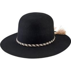 Women's San Diego Hat Company Open Crown Derby Wide Brim Hat WFH8042 Black | Bed Bath & Beyond