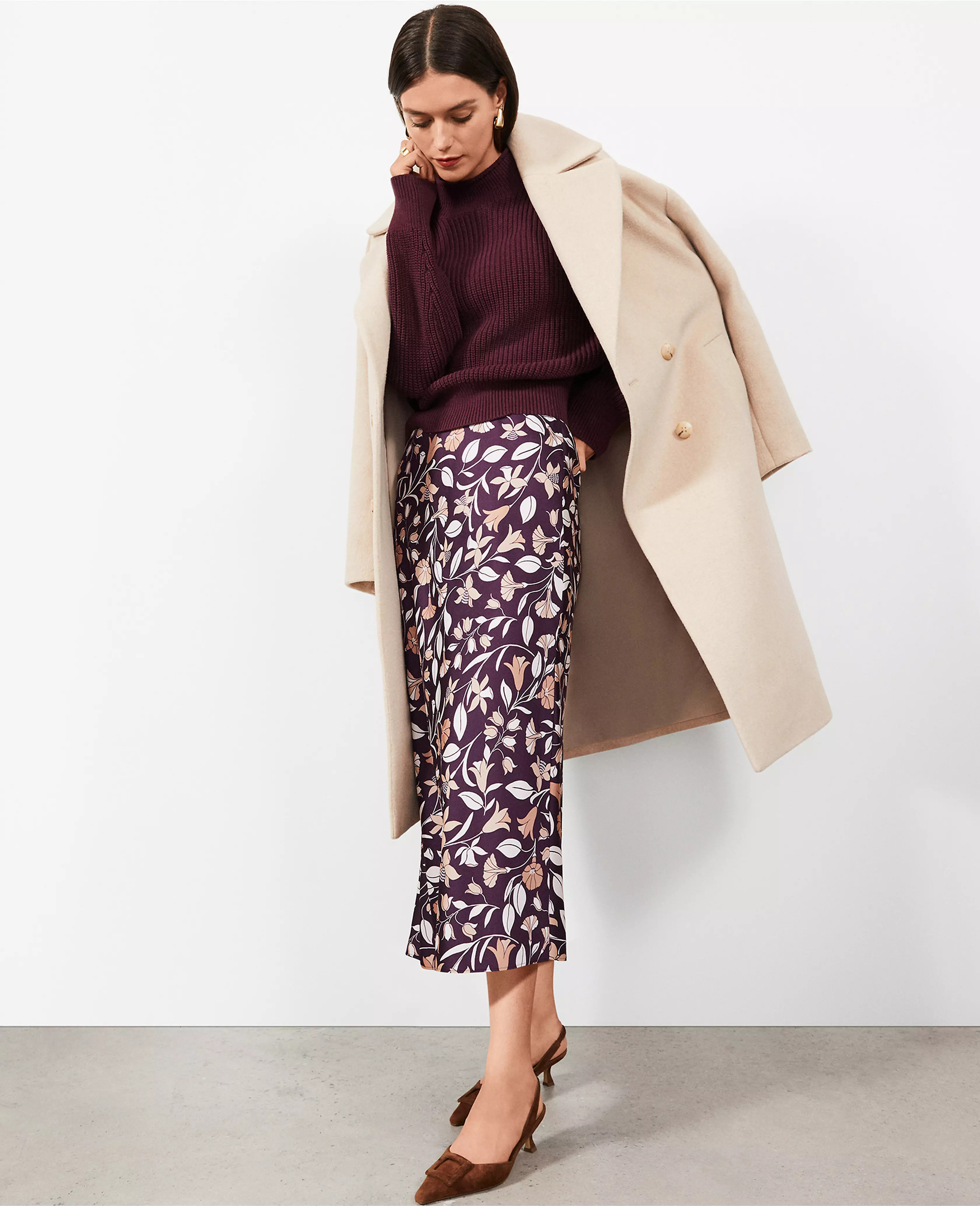Floral Slip Skirt | Ann Taylor