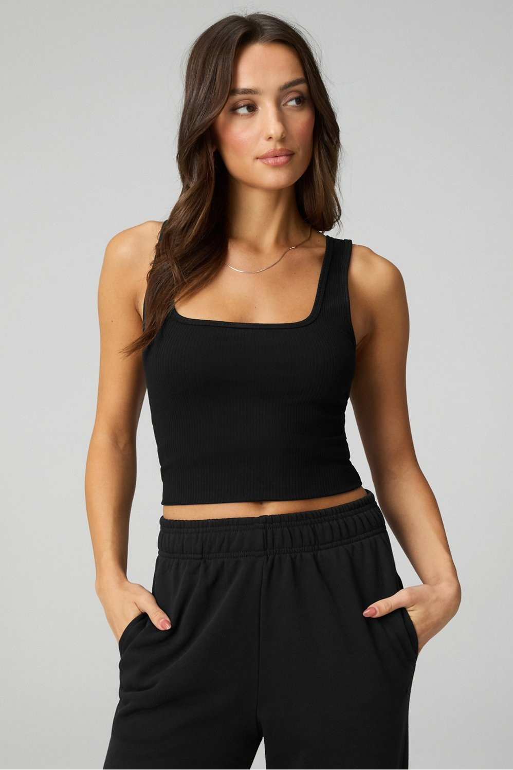 Daily Rib Square Neck Tank | Fabletics