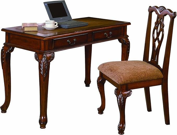 Crown Mark Fairfax Home office Desk/Chair Set | Amazon (US)