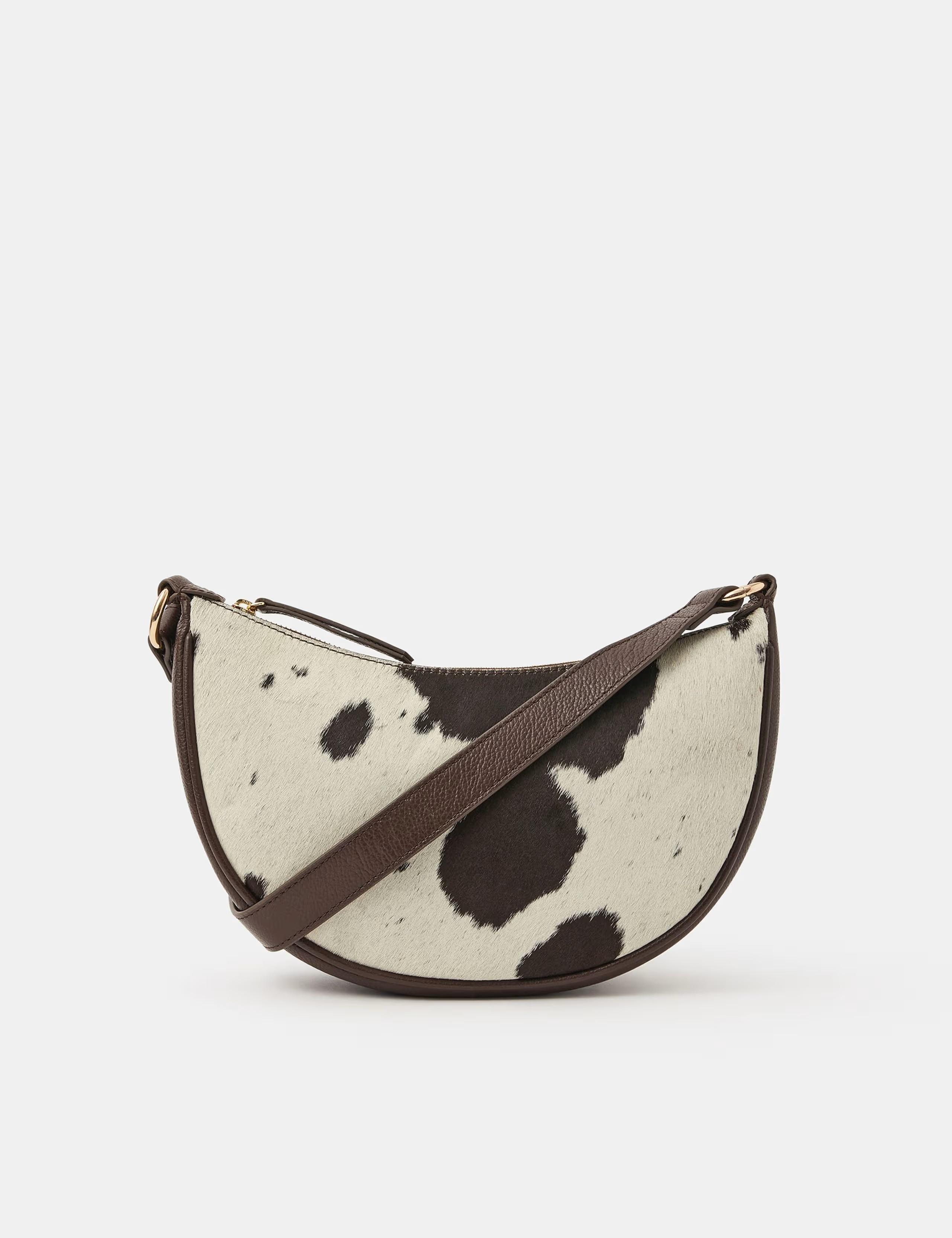 Leather Cow Print Cross Body Saddle Bag | ACCESSORIZE | M&S | Marks & Spencer (UK)