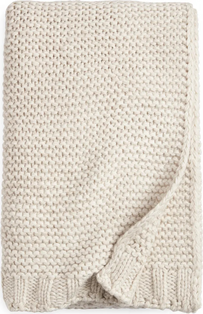 Nordstrom Heathered Knit Throw Blanket | Nordstrom | Nordstrom