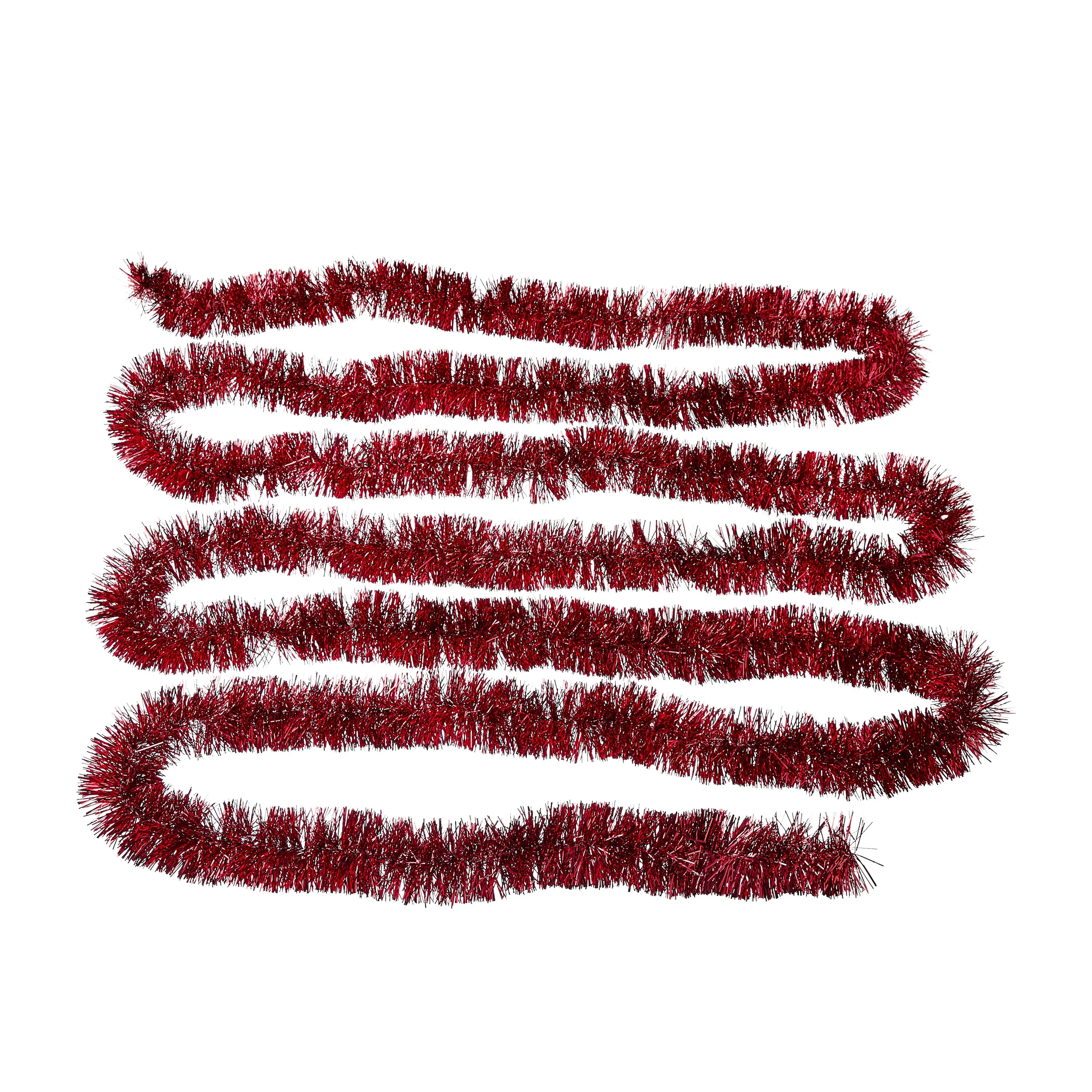 Red Tinsel Christmas Garland, 15 ft, by Holiday Time | Walmart (US)