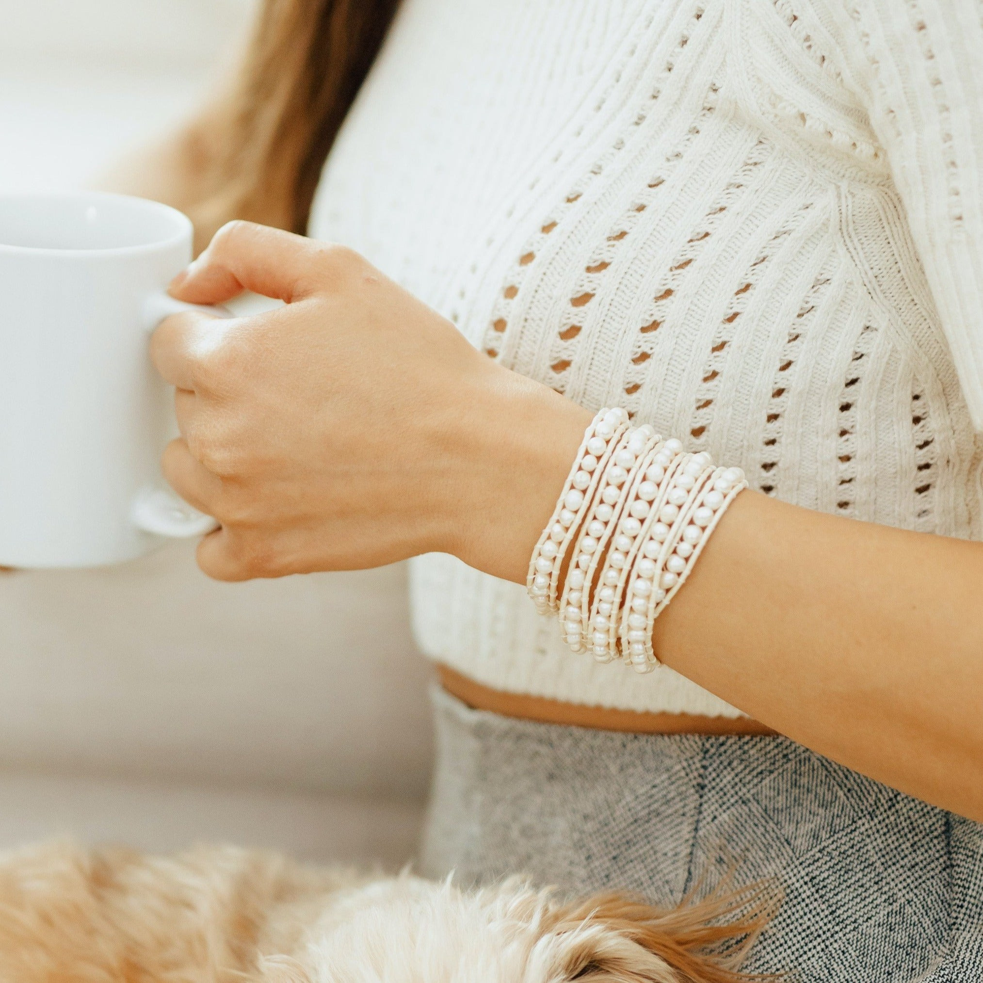 Freshwater Pearls on Ivory | Victoria Emerson