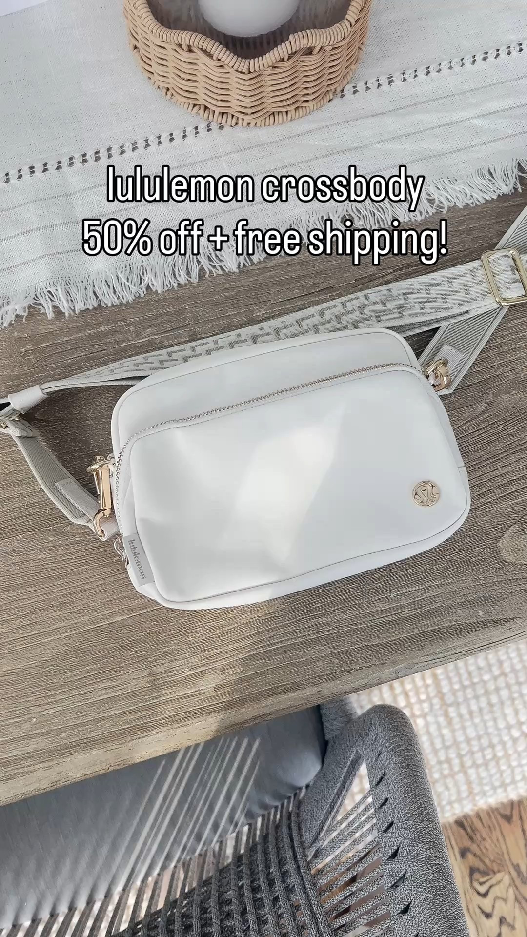 Just snagged this pretty lululemon crossbody for $44, with free shipping (as well as a 2nd, which I plan to gift!). These are great for travel - made of water-repellent fabric, lightweight and several pockets for organization!
-
coastal style, handbags, travel essentials, travel bag, crossbody bags, lightweight travel bag, neutral bags, ivory bags, gifts for her, women's birthday gifts, valentines day gifts, gifts for girlfriend, casual bags, bag with removable strap

#LTKSaleAlert #LTKTravel #LTKFindsUnder50