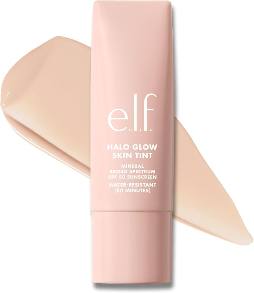 e.l.f. Halo Glow Skin Tint SPF 50, Tinted Moisturizer For Light, Buildable Coverage, Creates A Na... | Amazon (US)