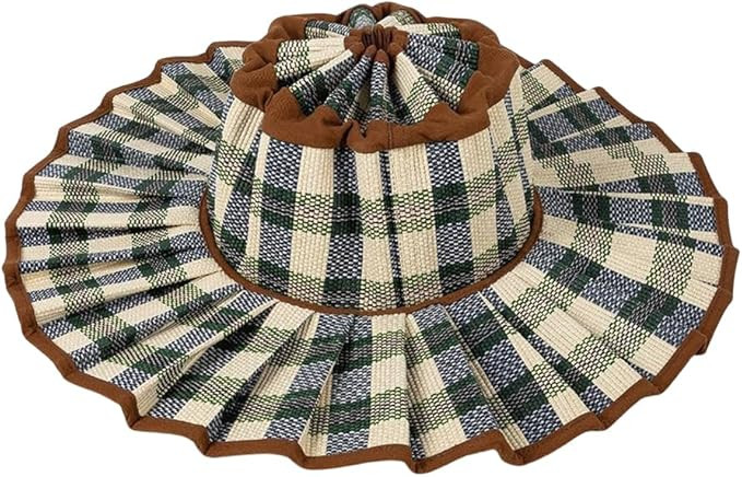 Women's Lorna Murray Hat Straw Reversible Pleated Sun Hat, Wide Brim Foldable Casual Outdoor Beac... | Amazon (US)