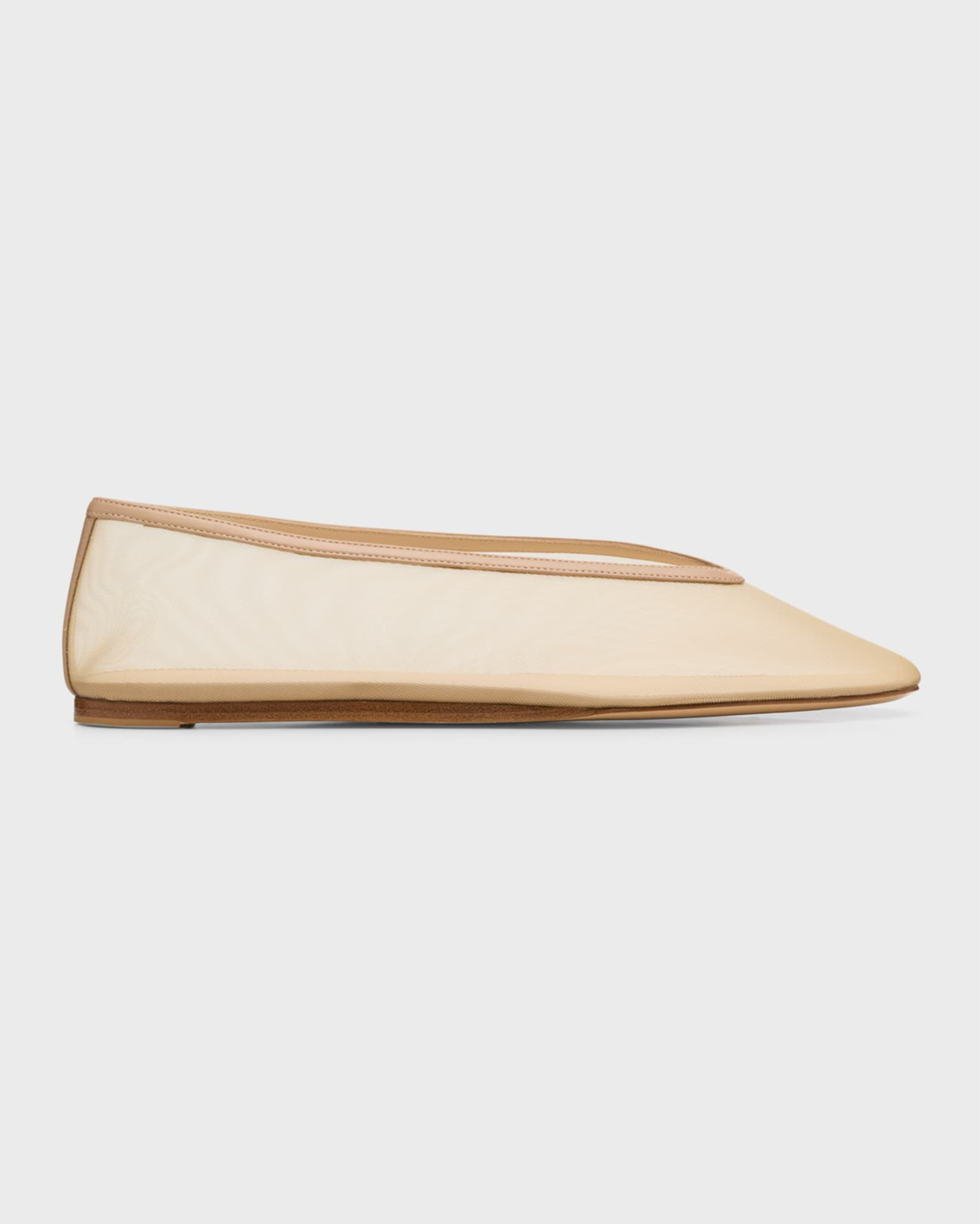 Luna Sheer Mesh Ballerina Flats | Neiman Marcus