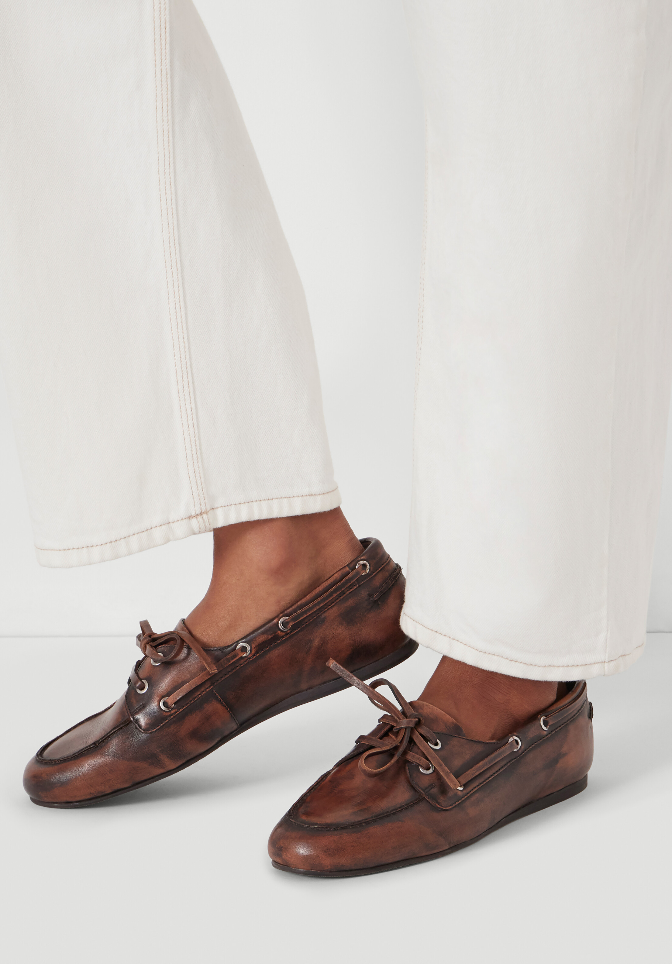 Leather Tie Loafers | Hush UK
