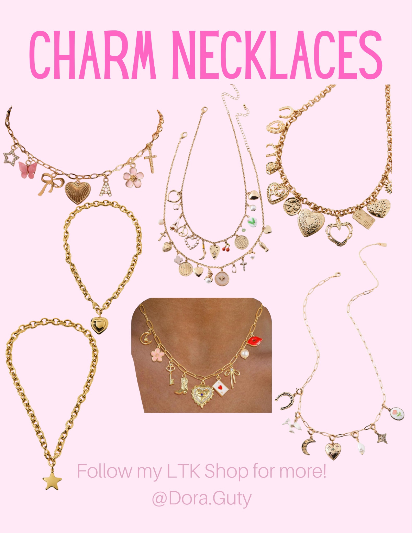 Found the cutest trendy charm necklaces and very affordable  

#LTKFindsUnder100 #LTKStyleTip #LTKGiftGuide